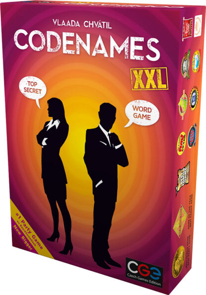 Voorkant van de doos van het spel Codenames XXL
